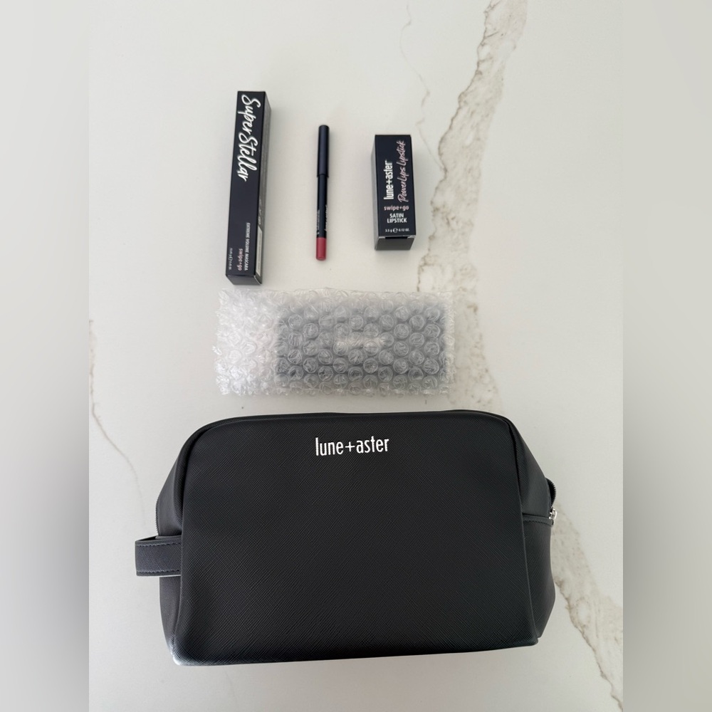 Lune & Aster, NWT bundle, moonrise, eyeshadow, palette, liner, lipstick, mascara